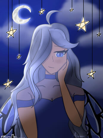 Flat colour, simple background